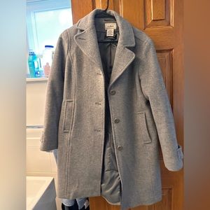 LL Bean three quarter polo coat